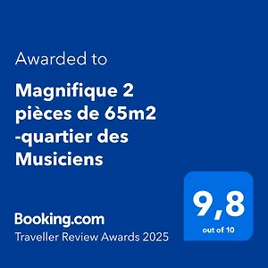 Magnifique 2 Pieces De 65m2 -quartier Des Musiciens Nice